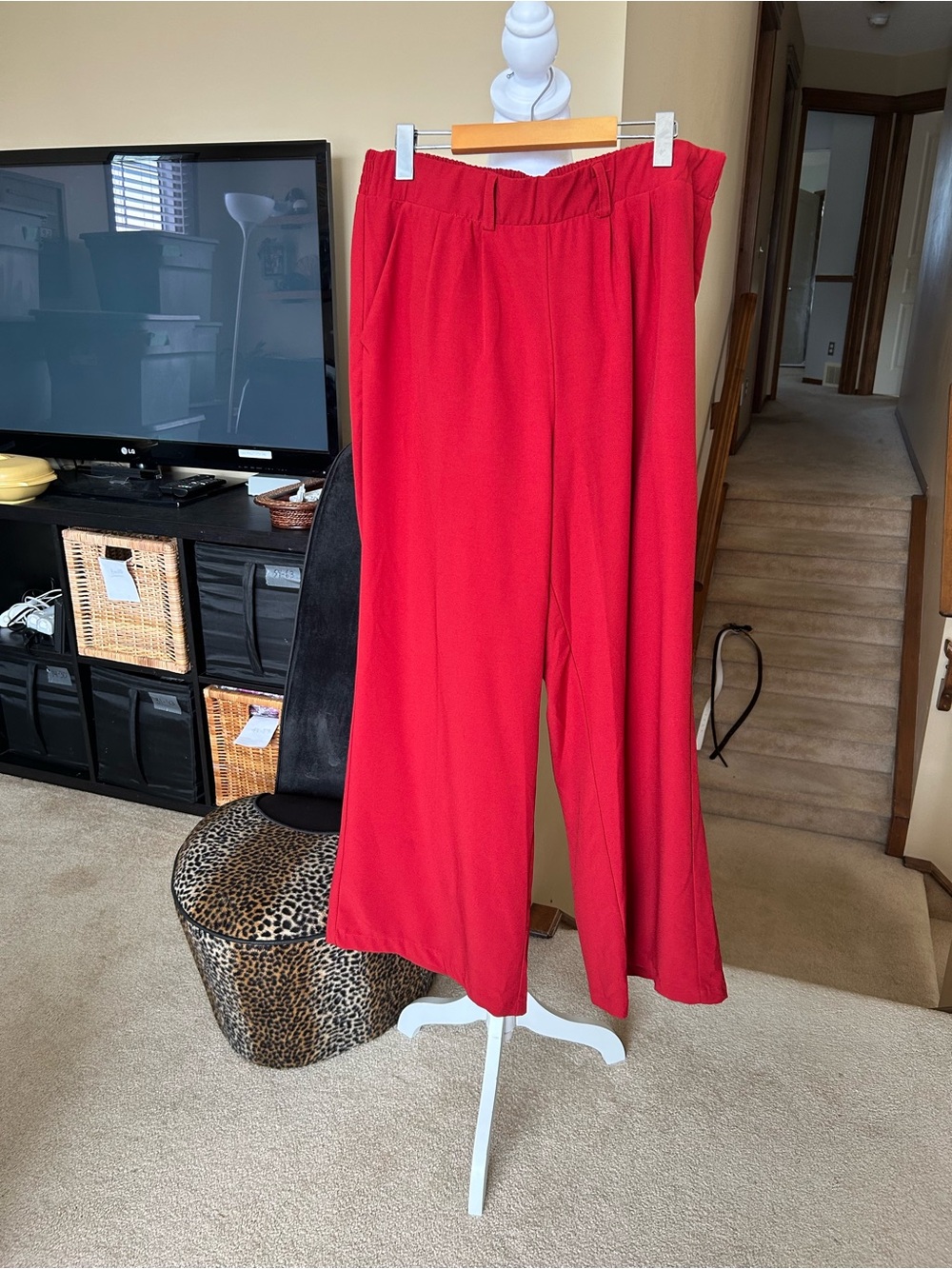 torrid Red Wide-Leg Pull-On Pants